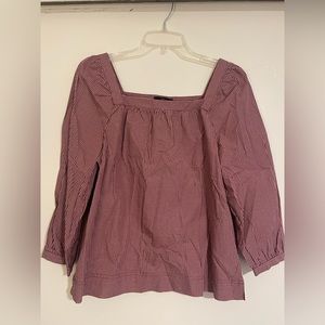 J. Crew Poplin Gingham Blouse